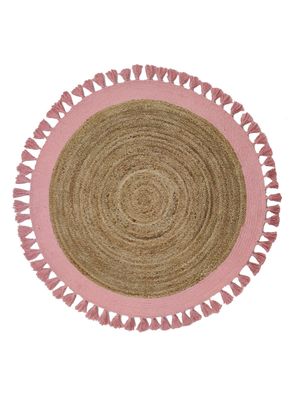 Alfombra Malibu Yute 150 cm Rosa