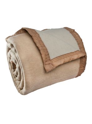 Imagen 2 del producto Frazada Lana 1.5 Plazas Beige Liso