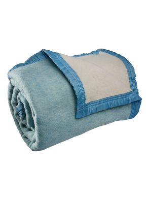 Imagen 2 del producto Frazada Lana 2 Plaza Celeste