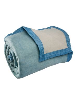 Imagen 2 del producto Frazada Lana King Celeste Liso