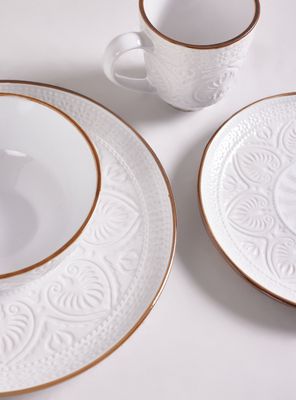 Imagen 2 del producto Set Vajilla 24 Piezas Crema Cerámica