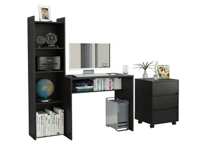 Combo: TuHome Biblioteca Napoli + Cómoda Office TuHome