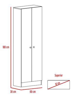 Imagen 2 del producto Combo: Clóset 2P Home + Escritorio Astana TuHome