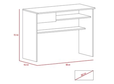 Imagen 2 del producto Combo: TuHome Escritorio Office 5 + Biblioteca Office 7