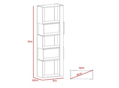 Imagen 2 del producto Combo: Biblioteca Báltica + Escritorio Office 9 TuHome