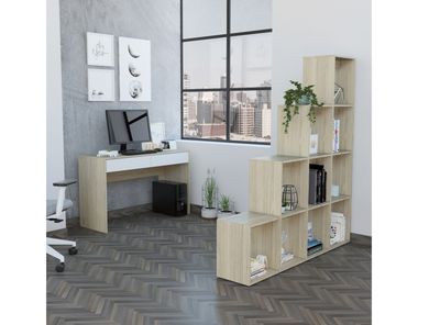 Imagen 2 del producto Combo TuHome Biblioteca Escalera Beijing + Escritorio Acre