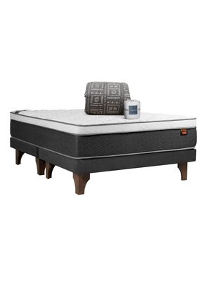 Imagen 1 del producto Camas Europea Everest Cobre Base Dividida 2 Plazas + Sábanas + Plumón