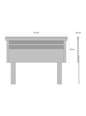 Imagen 2 del producto Respaldo Mallorca 1.5 Plazas