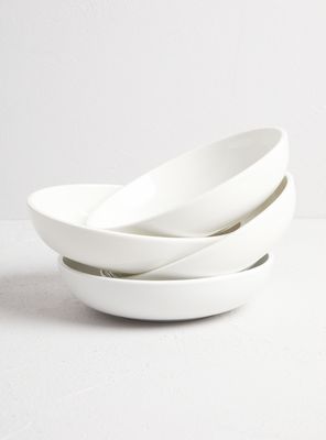 Imagen 2 del producto Set 4 Platos Sopa Blanco 21.5 cm Porcelana