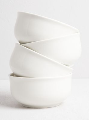 Set de 4 Bowls Blanco 15 cm Porcelana