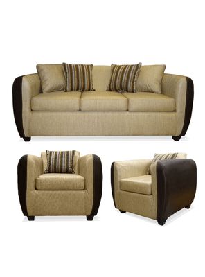 Juego de Living Oklahoma 5 Cuerpos Tela-Pu