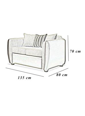 Imagen 2 del producto Sofá Oklahoma 2 Cuerpos Tela-Pu