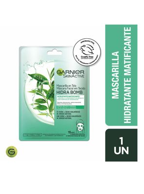 Mascarilla Garnier Skin Active Facial Tela Green Tea