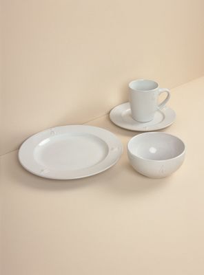 Imagen 2 del producto Set Vajilla 24 Piezas Bee Blanca Cerámica