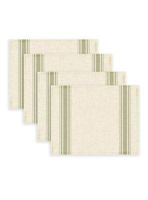 Pack 4 Individuales Rayas Verde 42x32 cm