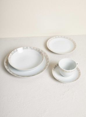 Imagen 2 del producto Set Vajilla 30 Piezas Borde Dorado Porcelana