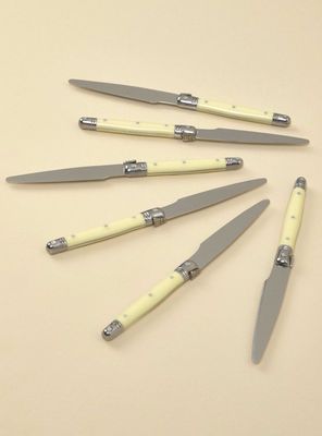 Set 6 Cuchillos Postre Ivory