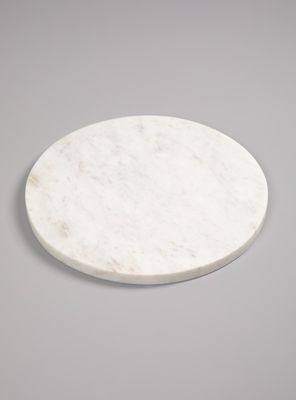 Tabla Redonda Mármol Blanca 30 cm