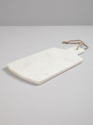 Tabla Mármol Rectangular Blanco 20x40 cm