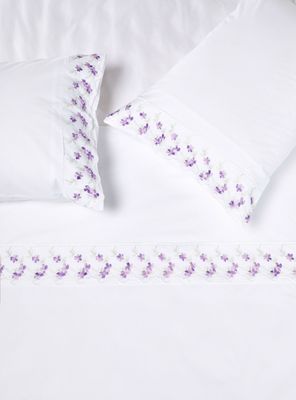 Imagen 2 del producto Sábanas 2 Plazas 180 Hilos Broderie Violeta