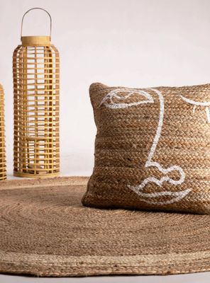 Imagen 2 del producto Cojín Jute Gold 45x45 cm 72