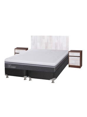 Box Spring Ortopedic Advance B5 Black King + Set Muebles Legno