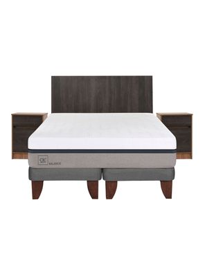 Imagen 2 del producto Cama Europea Balance King + Set Muebles Espresso