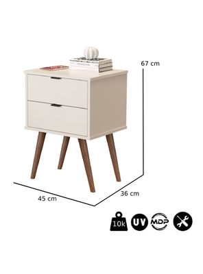 Imagen 2 del producto Velador Luxor con 2 Cajones