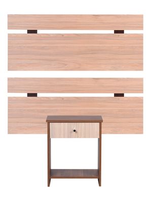 Imagen 2 del producto Set Muebles Dormitorio Dúplex: 2 Respaldos 1.5 Plazas + Velador