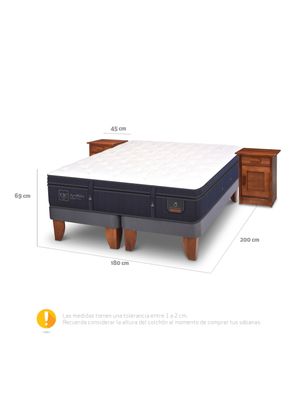 Imagen 2 del producto Cama Europea Super Premium King + Veladores Milán