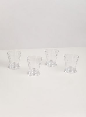Imagen 1 del producto Set 4 Vasos Cortos Vidrio Bee