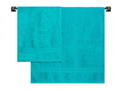 Set Toalla de Baño + Mano 500 gr Turquesa