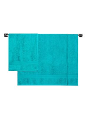 Set 2 Toallas de Baño + Mano 500 gr Turquesa