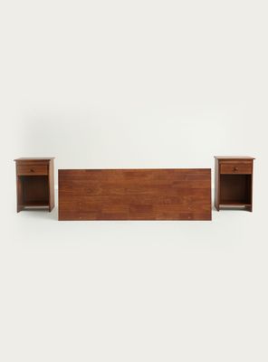 Set Respaldo 2 Plazas + Veladores Tabor