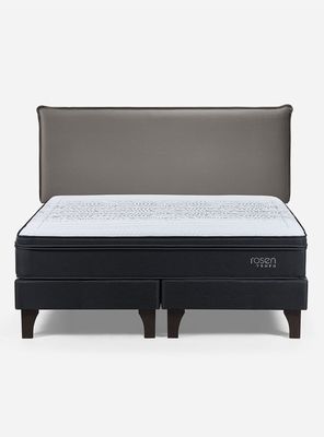 Imagen 2 del producto Cama Europea Tempo King + Respaldo Maurice Gris