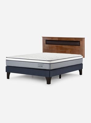 Cama Europea Indie 2 Plazas + Respaldo Ferrara