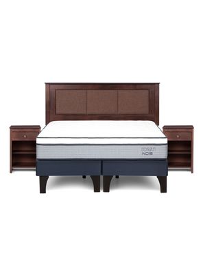 Imagen 2 del producto Cama Europea Indie 2 Plazas Base Dividida + Set Rachel