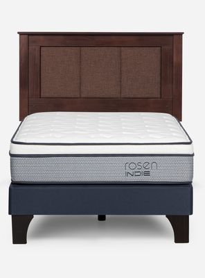 Imagen 2 del producto Cama Europea Indie 1.5 Plazas + Respaldo Rachel