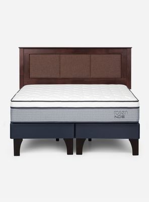 Imagen 2 del producto Cama Europea Indie 2 Plazas Base Dividida + Respaldo Rachel