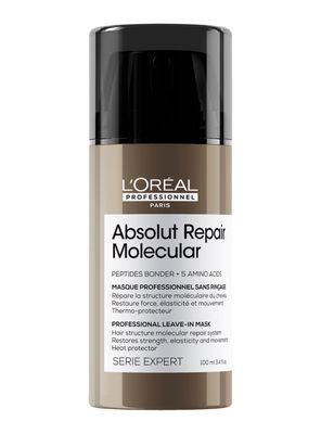 Máscara Sin Enjuague Reparación Molecular Profunda Cabello Dañado Absolut Repair Molecular 100ml