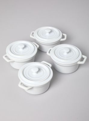 Set Ollas 4 Piezas Blanco