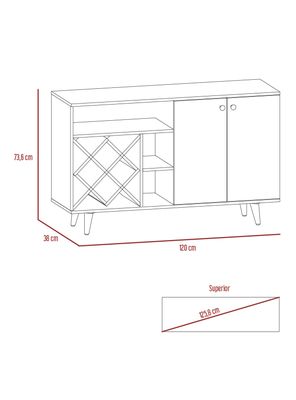 Imagen 2 del producto Mueble Bar Vihti 2 Puertas