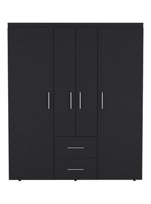 Clóset Bariloche Eco Wengue 4 Puertas 2 Cajones