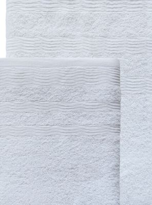 Imagen 2 del producto Juego Illusions de Toallas Baño 140 x 70 cm Algodón Blanco