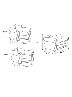 Imagen 2 del producto Juego Living 211 Cuero Auris