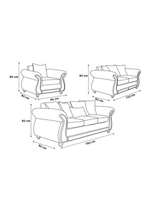 Imagen 2 del producto Juego Living George 321 Cuero Auris