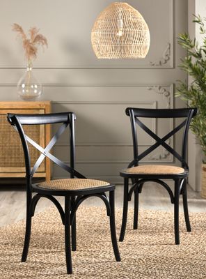 Par de Sillas Pamela Negro