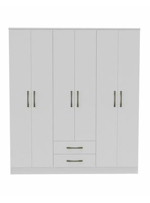 Clóset Pequim Ligth 6 Puertas 2 Cajones