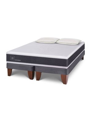 Cama Europea New Ortopedic King + 2 Almohadas Da Soft Sleep
