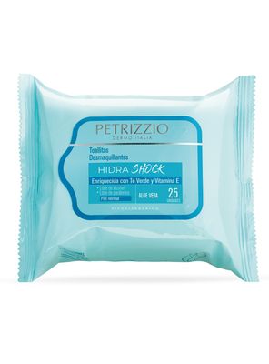 Toallas Petrizzio Desmaquillantes Hidra Shock 25 Unidades